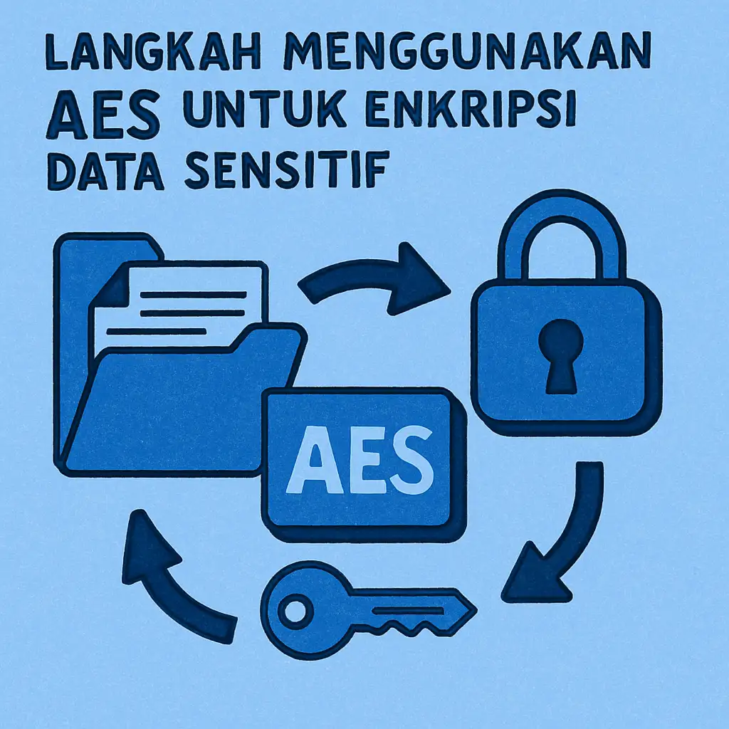 Langkah Menggunakan AES untuk Enkripsi Data Sensitif